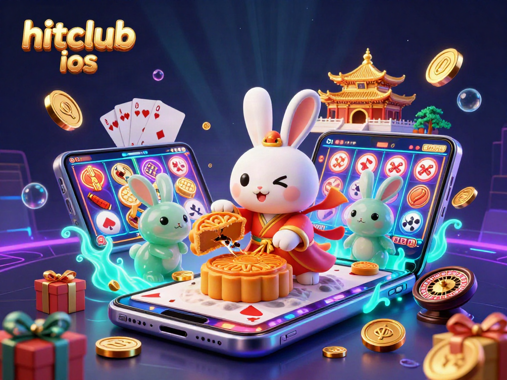 Engage with hitclub ios through vibrant 3D casino scenes featuring exciting gaming elements and characters.