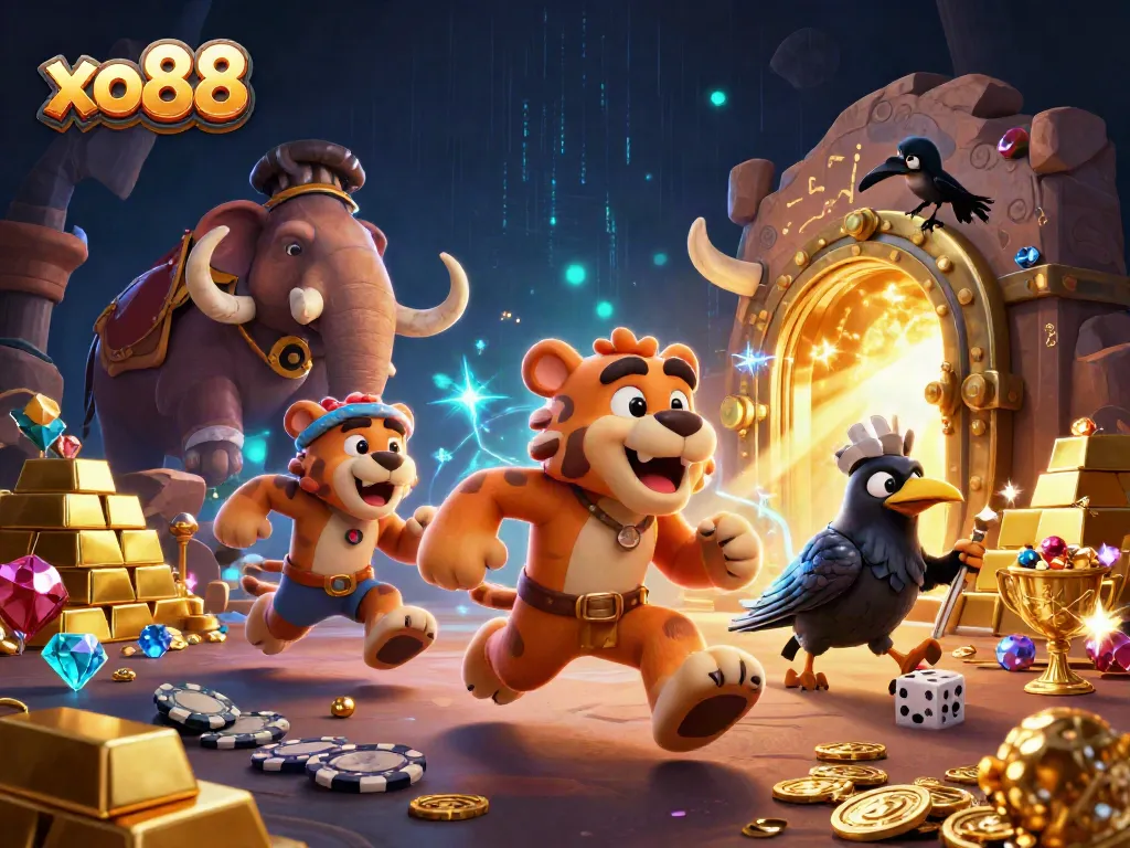 Experience excitement at xo88 with vibrant characters in a thrilling casino adventure.